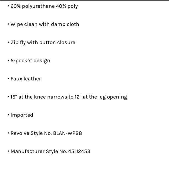 BLANKNYC Vegan Leather Straight Leg Pant - Picture 7 of 7